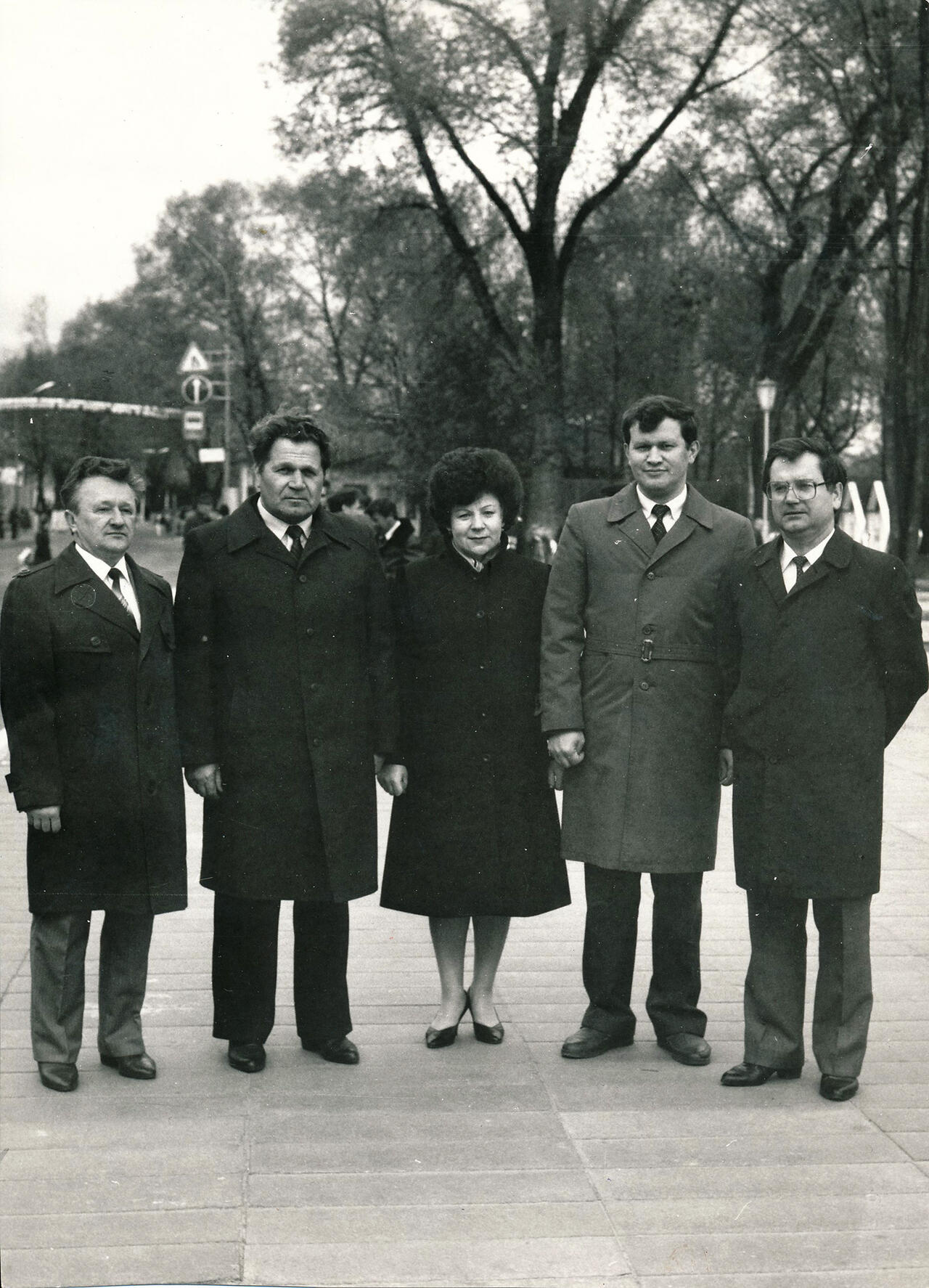 Слева направо: В. Ф. Кушнеров, В. А. Куренский, Н. В. Кохно, А.С. Вашков, А. А. Костюченко. 9 мая 1988 года