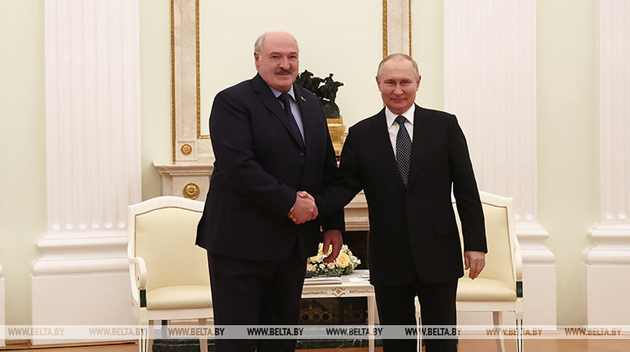 Александр Лукашенко и Владимир Путин