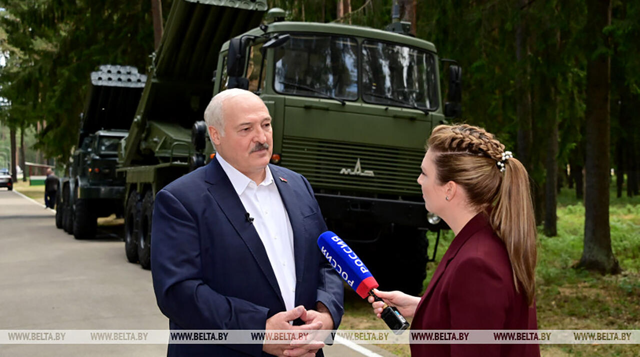 Александр Лукашенко и Ольга Скабеева