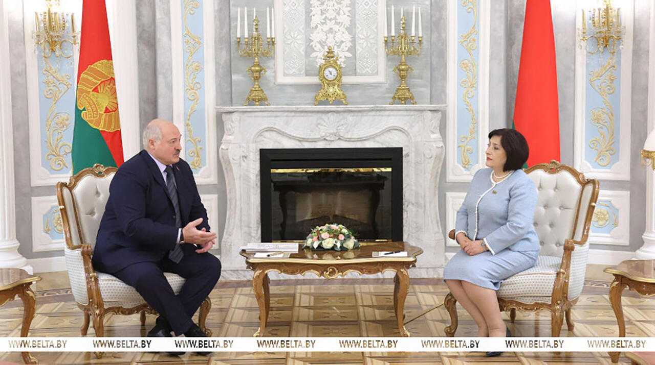 Александр Лукашенко и Сагиба Гафарова